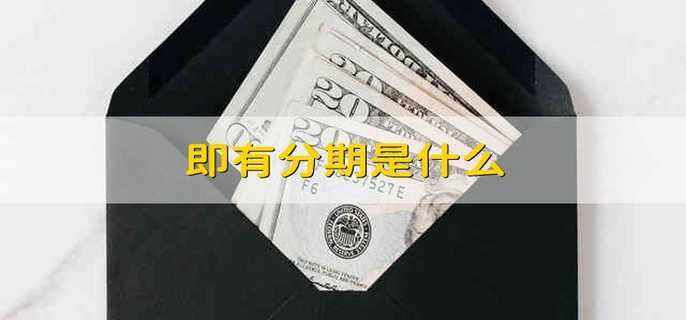 即有分期是什么
