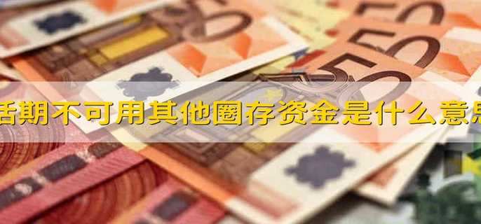 活期不可用其他圈存资金是什么意思