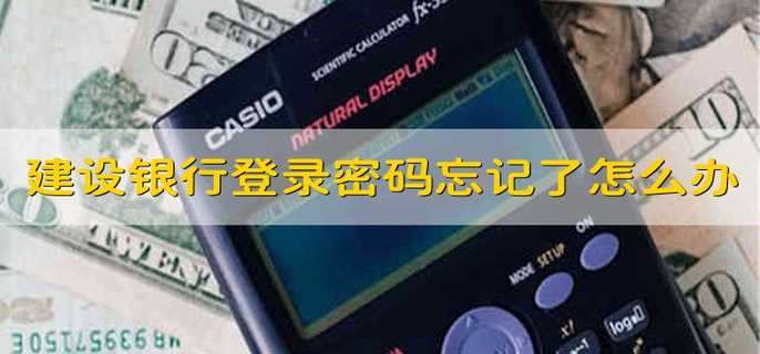 建設銀行登錄密碼忘記了怎么辦