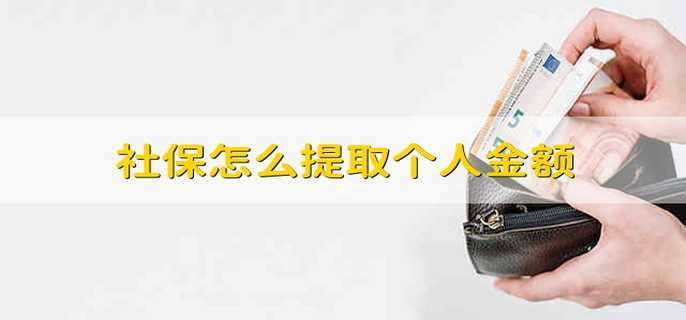 社保怎么提取個(gè)人金額