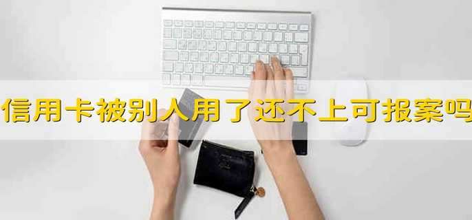 信用卡被别人用了还不上,可以报案吗?