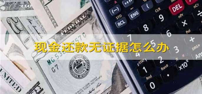 現(xiàn)金還款無(wú)證據(jù)怎么辦