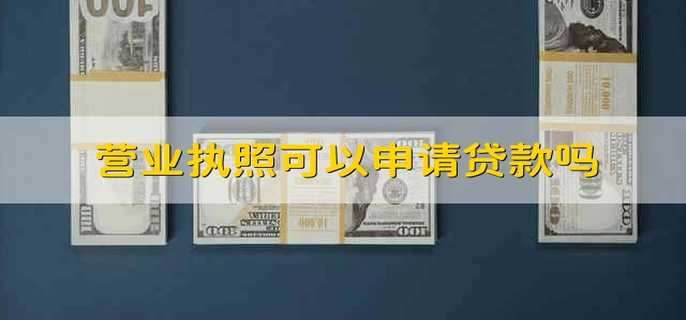 营业执照可以申请贷款吗