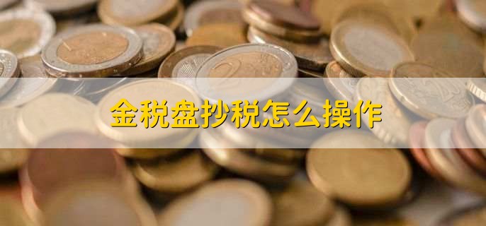 金稅盤抄稅怎么操作