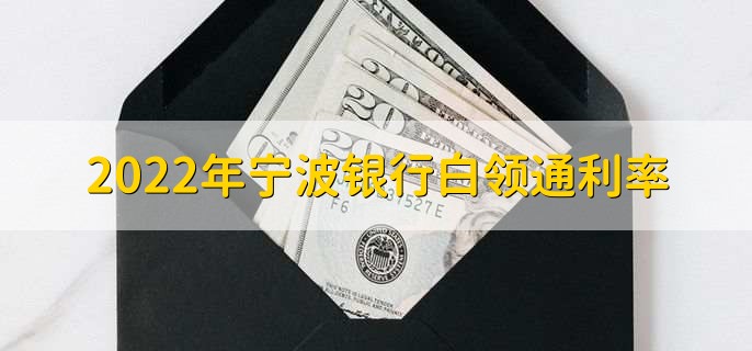 2022年宁波银行白领通利率，利率为5%