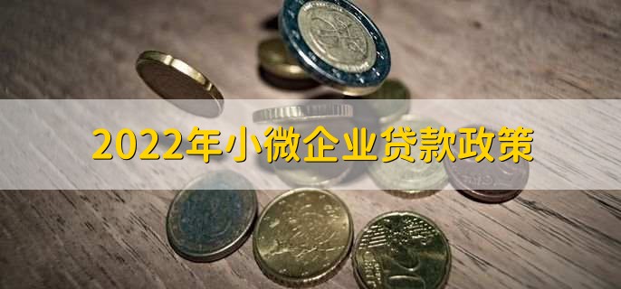 2022年小微企业贷款政策，共有以下四个方面