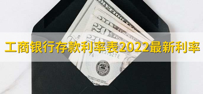 工商银行存款利率表2022最新利率