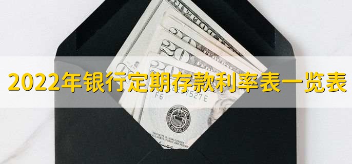 2022年银行定期存款利率表一览表，各银行定期存款利率一览