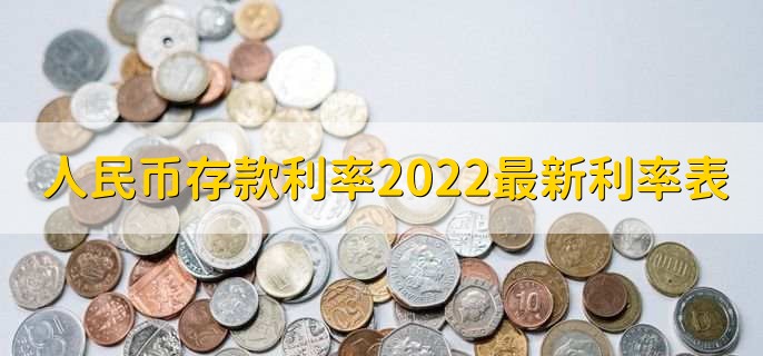 人民币存款利率2022最新利率表
