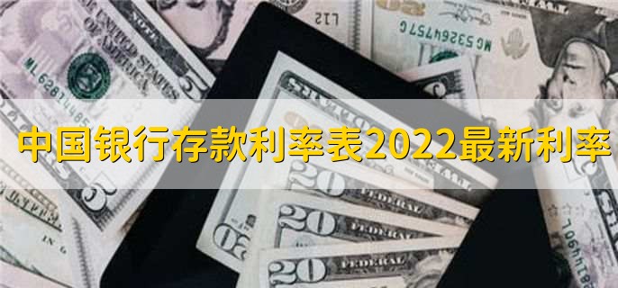 中国银行存款利率表2022最新利率，有以下六种