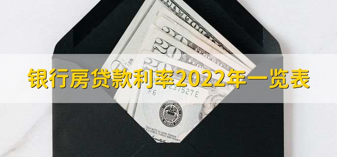 银行房贷款利率2022年一览表，各行房贷利率一览表