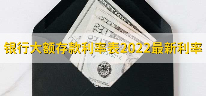 银行大额存款利率表2022最新利率，各行大额存款利率一览