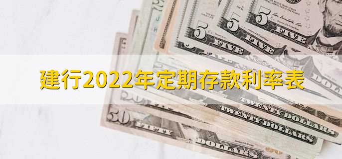 建行2022年定期存款利率表，可分为以下三点