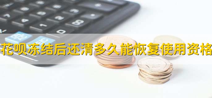 花呗冻结后还清了多久能恢复使用资格，花呗停用备用金可以用吗