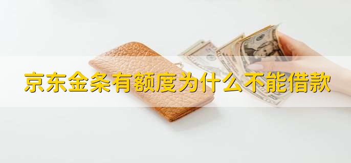 京东金条有额度为什么不能借款，有以下五点原因