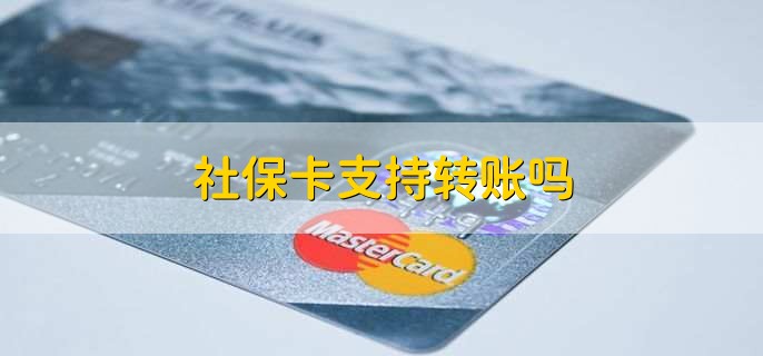 社保卡支持转账吗，带有银行标识的社保卡可以转