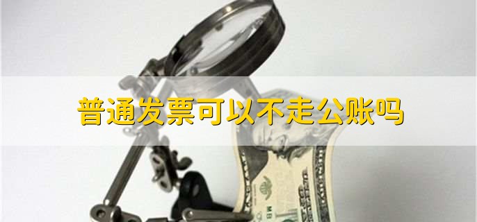 普通发票可以不走公账吗