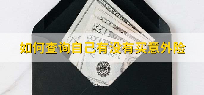 如何查询自己有没有买意外险，有以下四种方式