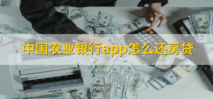 中国农业银行app怎么还房贷，有以下两步