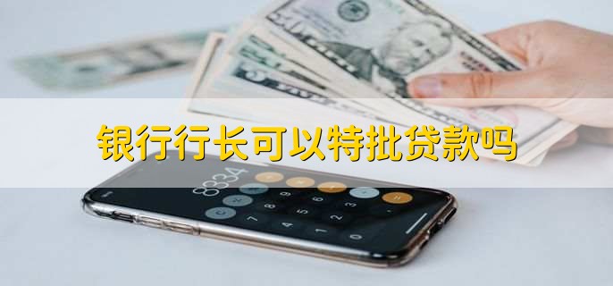 银行行长可以特批贷款吗，不可以