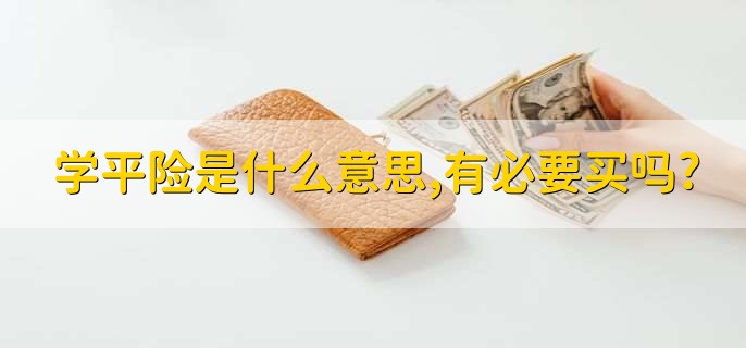 學(xué)平險是什么意思,有必要買嗎?