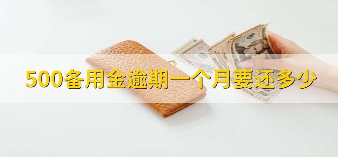 500备用金逾期一个月要还多少