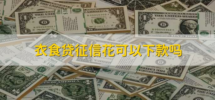 衣食貸征信花可以下款嗎