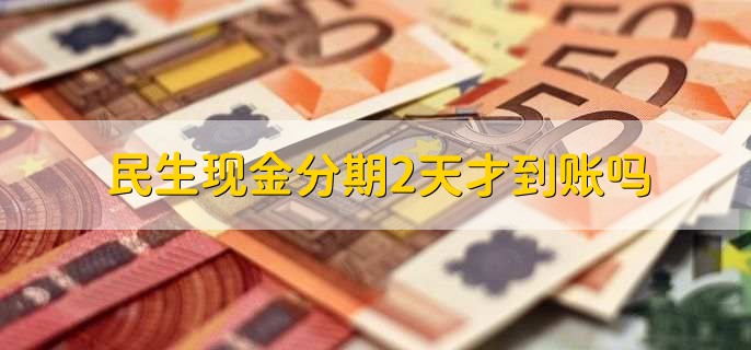 民生現(xiàn)金分期2天才到賬嗎