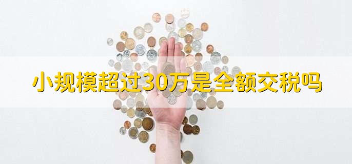 小规模超过30万是全额交税吗