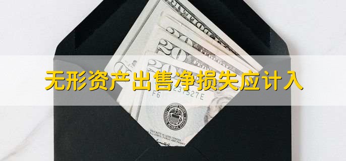 无形资产出售净损失应计入，收入表或损益表