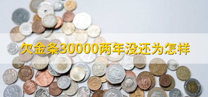 欠金条30000两年没还为怎样，有以下六点