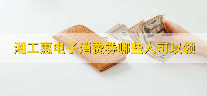 湘工惠电子消费券哪些人可以领，有以下七点