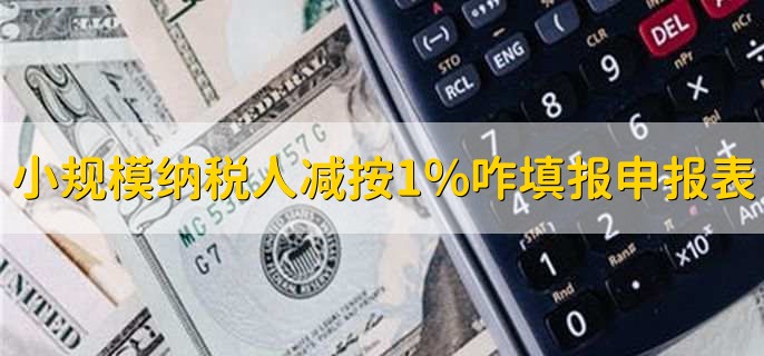 小規(guī)模納稅人減按1%如何填報申報表