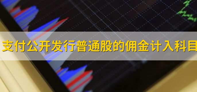 支付公开发行普通股的佣金计入什么科目，发行费用类科目