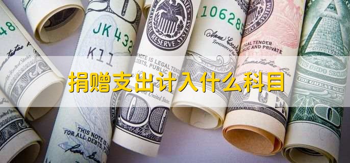 捐贈(zèng)支出計(jì)入什么科目