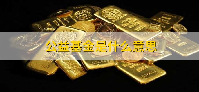 公益基金是什么意思，公益基金特点