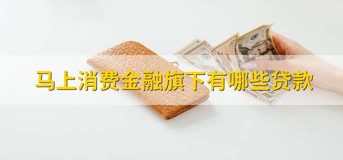 馬上消費(fèi)金融旗下有哪些貸款